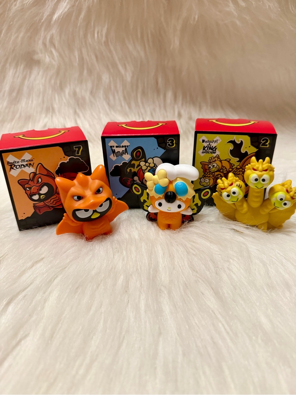 McDonald's Toy Trio - Badtz maru , my melody , Kerropi Collectible Figures
